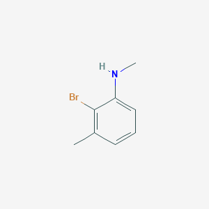 molecular formula C8H10BrN B13592897 2-bromo-N,3-dimethylaniline 