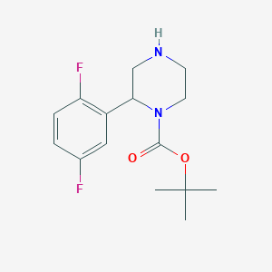 molecular formula C15H20F2N2O2 B13592903 Tert-butyl 2-(2,5-difluorophenyl)piperazine-1-carboxylate 