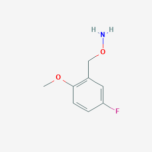 molecular formula C8H10FNO2 B13592933 O-(5-Fluoro-2-methoxybenzyl)hydroxylamine 