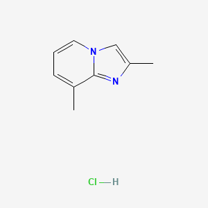 molecular formula C9H11ClN2 B13592952 2,8-Dimethylimidazo[1,2-a]pyridinehydrochloride 
