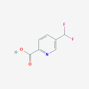 molecular formula C7H5F2NO2 B1359300 5-(二氟甲基)吡啶-2-甲酸 CAS No. 859538-41-3