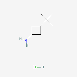 molecular formula C8H18ClN B13593004 Rac-(1r,3r)-3-tert-butylcyclobutan-1-aminehydrochloride,trans 