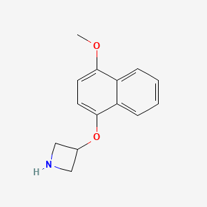 molecular formula C14H15NO2 B13593023 3-[(4-Methoxy-1-naphthalenyl)oxy]azetidine CAS No. 751464-67-2