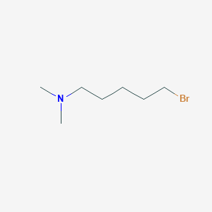 molecular formula C7H16BrN B13593029 5-bromo-N,N-dimethylpentan-1-amine 