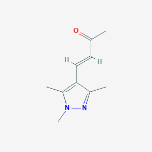 molecular formula C10H14N2O B13593036 4-(1,3,5-Trimethyl-1h-pyrazol-4-yl)but-3-en-2-one 