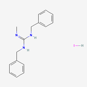 molecular formula C16H20IN3 B13593044 N,N'-dibenzyl-N''-methylguanidinehydroiodide 