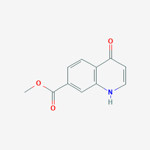 molecular formula C11H9NO3 B1359305 Methyl 4-hydroxyquinoline-7-carboxylate CAS No. 863785-96-0