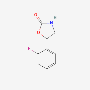 molecular formula C9H8FNO2 B13593081 5-(2-Fluorophenyl)oxazolidin-2-one 