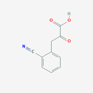 molecular formula C10H7NO3 B13593094 3-(2-Cyanophenyl)-2-oxopropanoic acid 