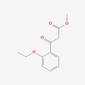 molecular formula C12H14O4 B13593102 Methyl 3-(2-ethoxyphenyl)-3-oxopropanoate 