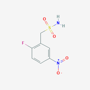 molecular formula C7H7FN2O4S B13593136 (2-Fluoro-5-nitrophenyl)methanesulfonamide CAS No. 841476-36-6