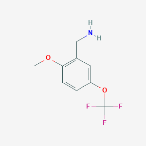 molecular formula C9H10F3NO2 B1359314 (2-Methoxy-5-(trifluoromethoxy)phenyl)methanamine CAS No. 771582-58-2