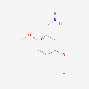 molecular formula C9H10F3NO2 B1359314 2-Methoxy-5-trifluoromethoxybenzylamine CAS No. 771582-58-2