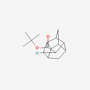 molecular formula C16H22O2 B13593209 Tert-butyl pentacyclo[5.4.0.02,6.03,10.05,9]undecane-8-carboxylate 