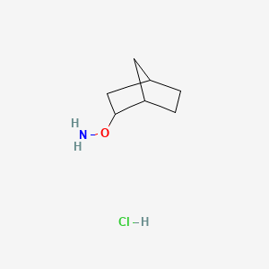 molecular formula C7H14ClNO B13593284 O-{bicyclo[2.2.1]heptan-2-yl}hydroxylamine hydrochloride 