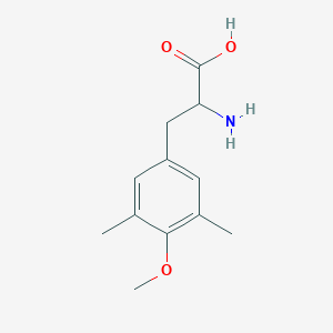 molecular formula C12H17NO3 B13593301 2-Amino-3-(4-methoxy-3,5-dimethylphenyl)propanoic acid CAS No. 32677-13-7