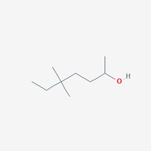 molecular formula C9H20O B13593373 5,5-Dimethyl-2-heptanol CAS No. 52356-02-2