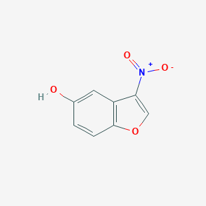 molecular formula C8H5NO4 B135934 3-Nitrobenzo[b]furan-5-ol CAS No. 126318-27-2