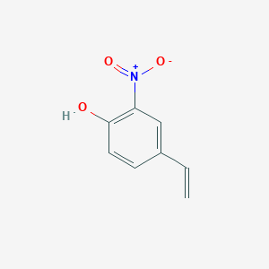 molecular formula C8H7NO3 B13593418 2-Nitro-4-vinylphenol 