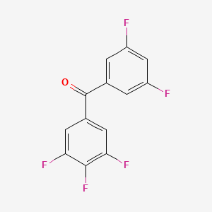 molecular formula C13H5F5O B1359343 3,5-Difluoro-3',4',5'-trifluorobenzophenone CAS No. 951888-60-1
