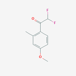 molecular formula C10H10F2O2 B13593431 2,2-Difluoro-1-(4-methoxy-2-methylphenyl)ethan-1-one 