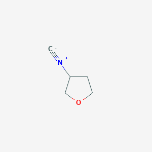molecular formula C5H7NO B13593436 3-Isocyanooxolane 