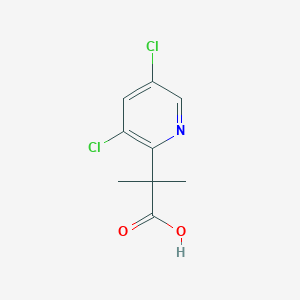 molecular formula C9H9Cl2NO2 B13593483 2-(3,5-Dichloropyridin-2-yl)-2-methylpropanoic acid 