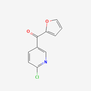 molecular formula C10H6ClNO2 B1359350 2-Chloro-5-(2-furanoyl)pyridine CAS No. 914203-43-3