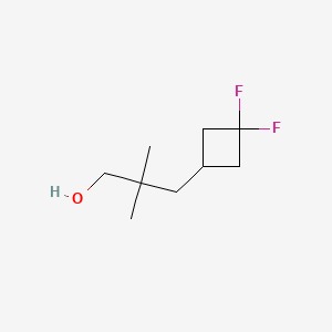 molecular formula C9H16F2O B13593502 3-(3,3-Difluorocyclobutyl)-2,2-dimethylpropan-1-ol 