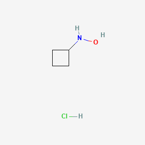 molecular formula C4H10ClNO B13593511 N-cyclobutylhydroxylaminehydrochloride 