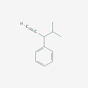molecular formula C12H14 B13593531 (4-Methylpent-1-yn-3-yl)benzene CAS No. 62283-65-2