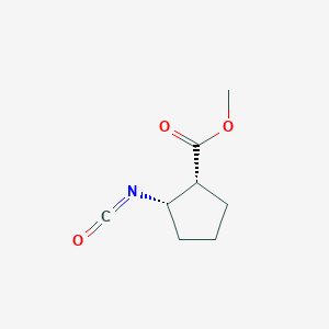 molecular formula C8H11NO3 B13593548 rac-methyl(1R,2S)-2-isocyanatocyclopentane-1-carboxylate,cis 
