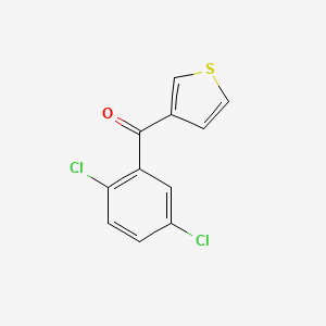 molecular formula C11H6Cl2OS B1359355 3-(2,5-Dichlorobenzoyl)thiophene CAS No. 898771-54-5