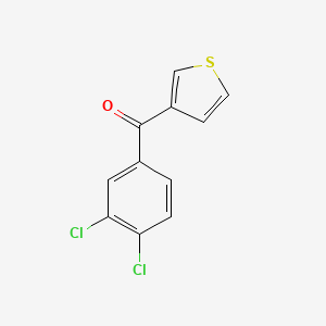 molecular formula C11H6Cl2OS B1359356 3-(3,4-Dichlorobenzoyl)thiophene CAS No. 898771-56-7