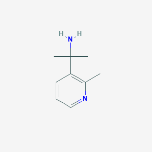 molecular formula C9H14N2 B13593566 2-(2-Methylpyridin-3-YL)propan-2-amine 