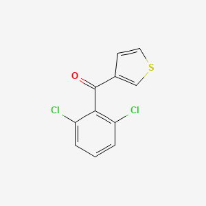 molecular formula C11H6Cl2OS B1359357 3-(2,6-Dichlorobenzoyl)thiophene CAS No. 898771-68-1