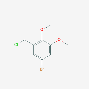 molecular formula C9H10BrClO2 B13593581 5-Bromo-1-(chloromethyl)-2,3-dimethoxybenzene CAS No. 86232-32-8