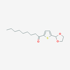 molecular formula C16H24O3S B1359359 5-(1,3-Dioxolan-2-YL)-2-thienyl octyl ketone CAS No. 898771-94-3