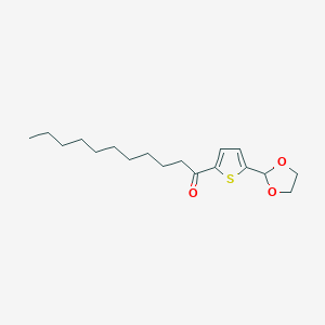 molecular formula C18H28O3S B1359361 Decyl 5-(1,3-dioxolan-2-YL)-2-thienyl ketone CAS No. 898771-98-7