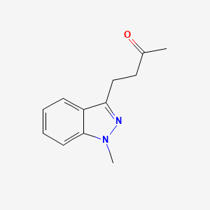 molecular formula C12H14N2O B13593611 4-(1-Methyl-1h-indazol-3-yl)butan-2-one 