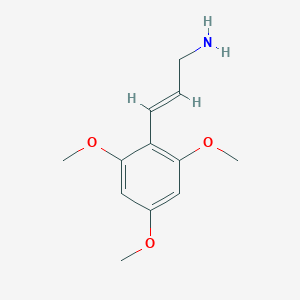 molecular formula C12H17NO3 B13593616 3-(2,4,6-Trimethoxyphenyl)prop-2-en-1-amine 