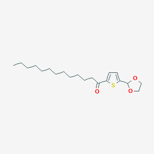 molecular formula C20H32O3S B1359363 5-(1,3-Dioxolan-2-YL)-2-thienyl dodecyl ketone CAS No. 898772-02-6