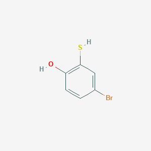 molecular formula C6H5BrOS B13593651 4-Bromo-2-sulfanylphenol 