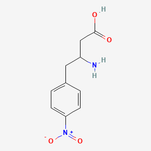 molecular formula C10H12N2O4 B13593687 (R)-3-Amino-4-(4-nitrophenyl)butanoicacid 