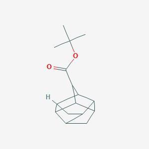 molecular formula C16H22O2 B13593718 Tert-butyl pentacyclo[6.3.0.02,6.03,10.05,9]undecane-4-carboxylate 