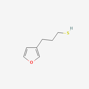 molecular formula C7H10OS B13593734 3-(Furan-3-yl)propane-1-thiol 