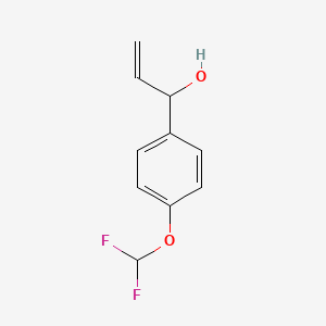 molecular formula C10H10F2O2 B13593755 1-(4-(Difluoromethoxy)phenyl)prop-2-en-1-ol 