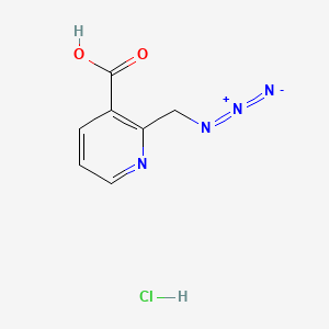molecular formula C7H7ClN4O2 B13593812 2-(Azidomethyl)pyridine-3-carboxylicacidhydrochloride 