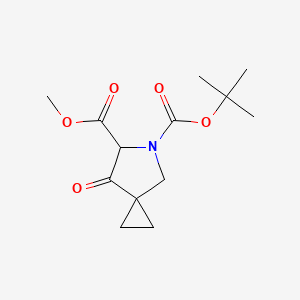 molecular formula C13H19NO5 B13593834 5-Tert-butyl6-methyl7-oxo-5-azaspiro[2.4]heptane-5,6-dicarboxylate 