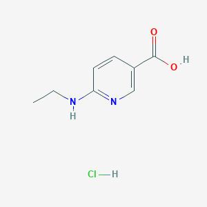 molecular formula C8H11ClN2O2 B13593850 6-(Ethylamino)pyridine-3-carboxylicacidhydrochloride 